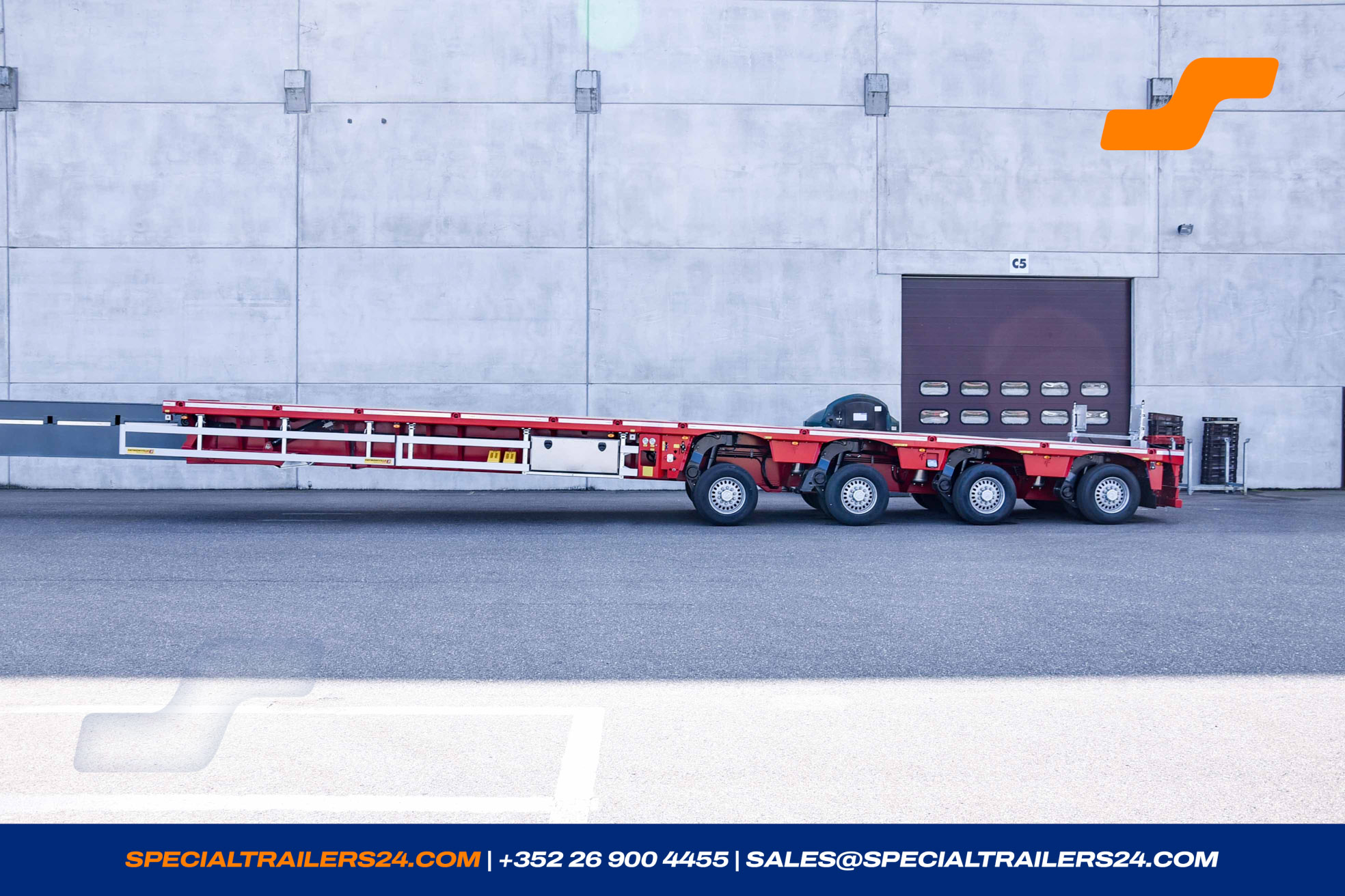 Flatbed trailer Faymonville TeleMAX Vehicle for sale