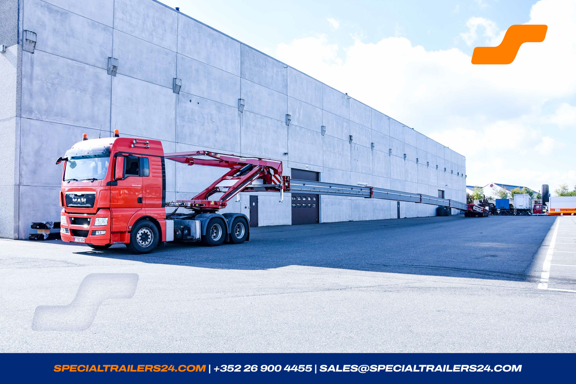 Flatbed trailer Faymonville TeleMAX Vehicle for sale