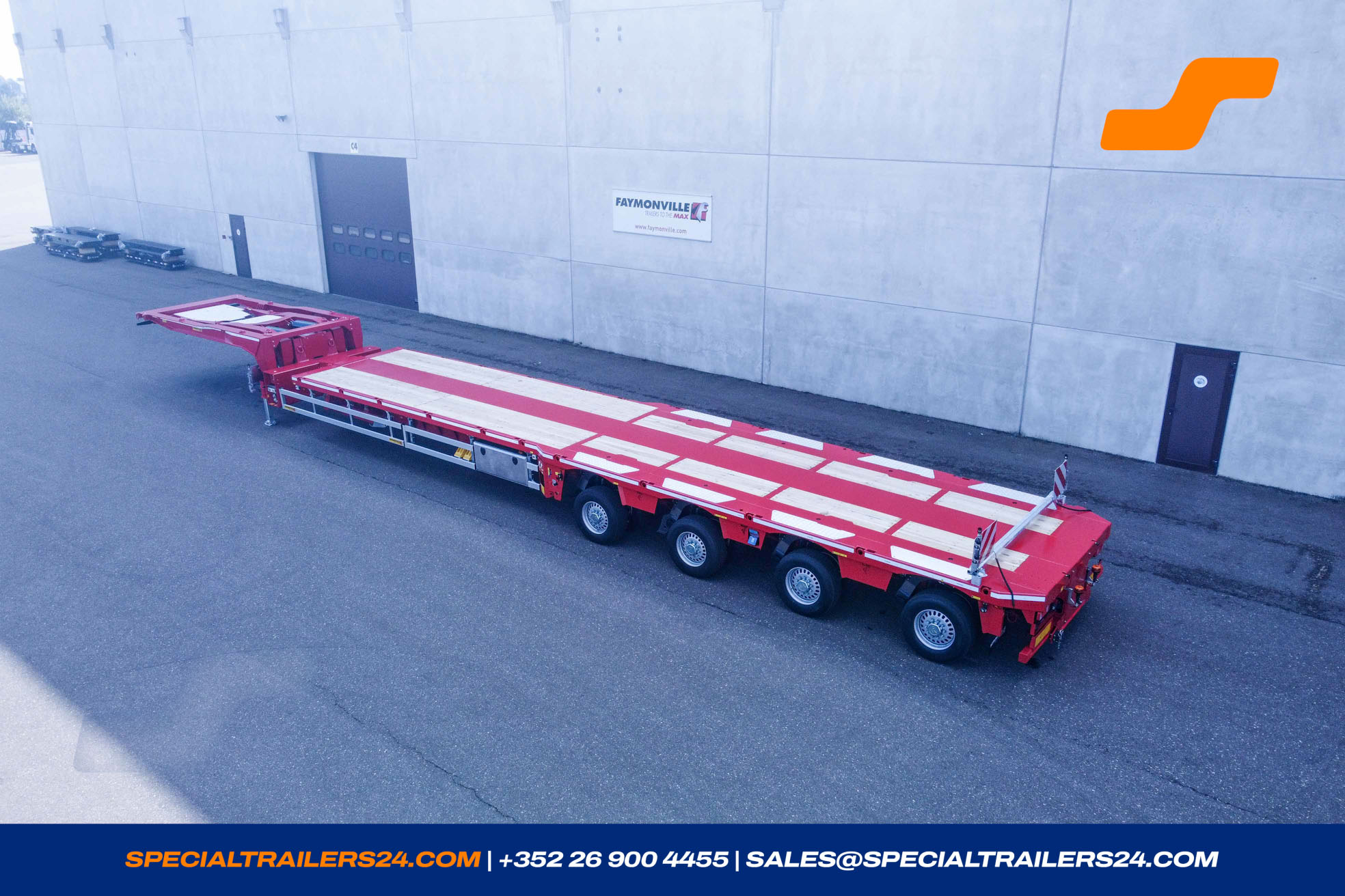 Flatbed trailer Faymonville TeleMAX Vehicle for sale