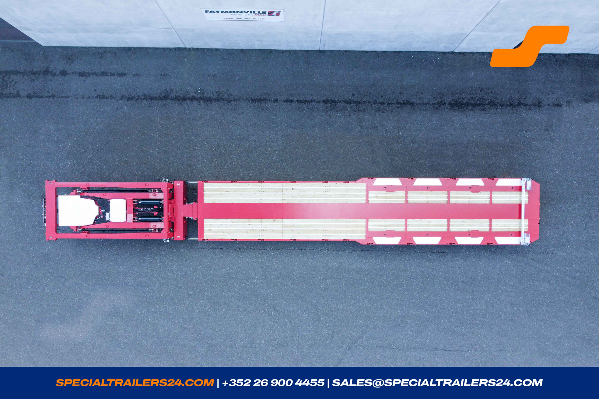 Flatbed trailer Faymonville TeleMAX Vehicle for sale