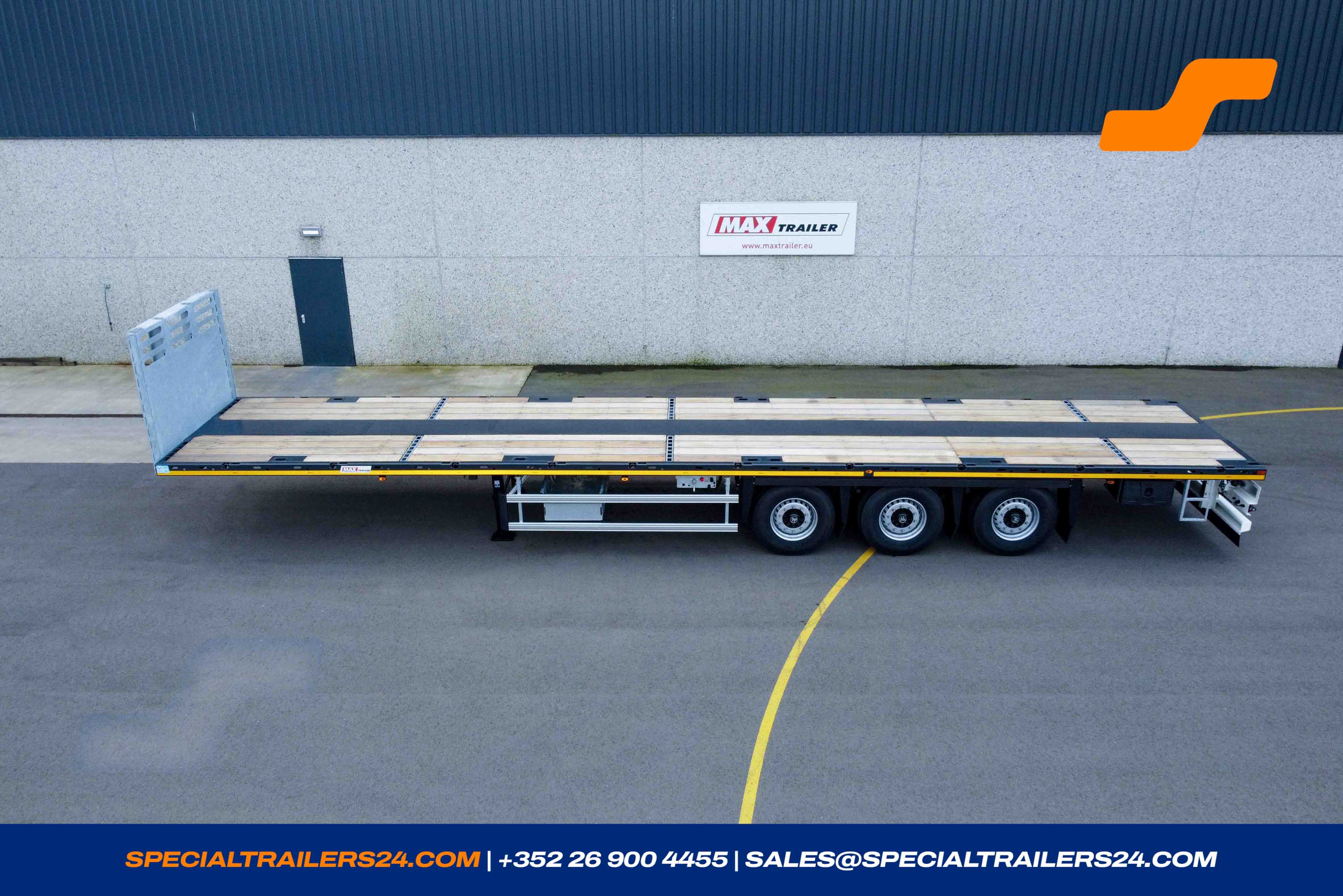 Flatbed trailer MAX Trailer MAX200 Vehicle for sale