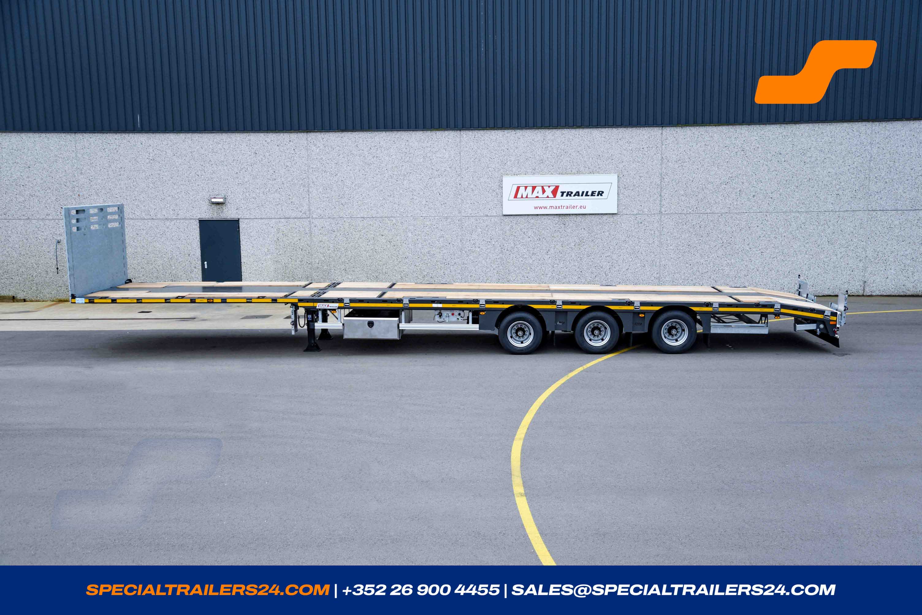 Flatbed trailer MAX Trailer MAX200 Vehicle for sale