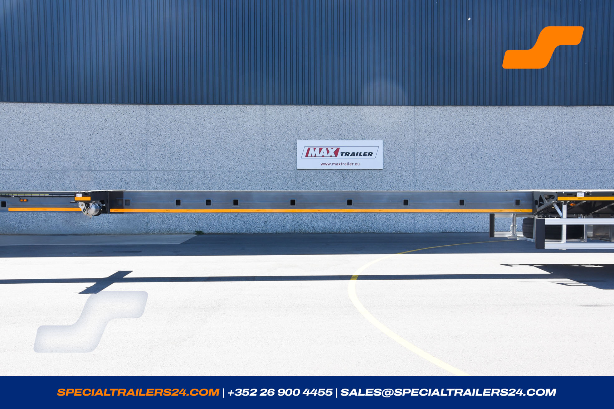 Flatbed trailer MAX Trailer MAX210 Vehicle for sale