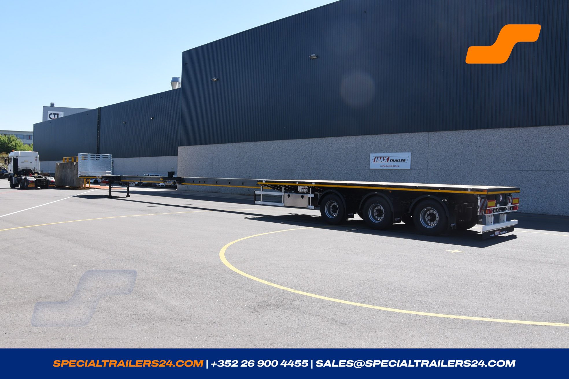 Flatbed trailer MAX Trailer MAX210 Vehicle for sale