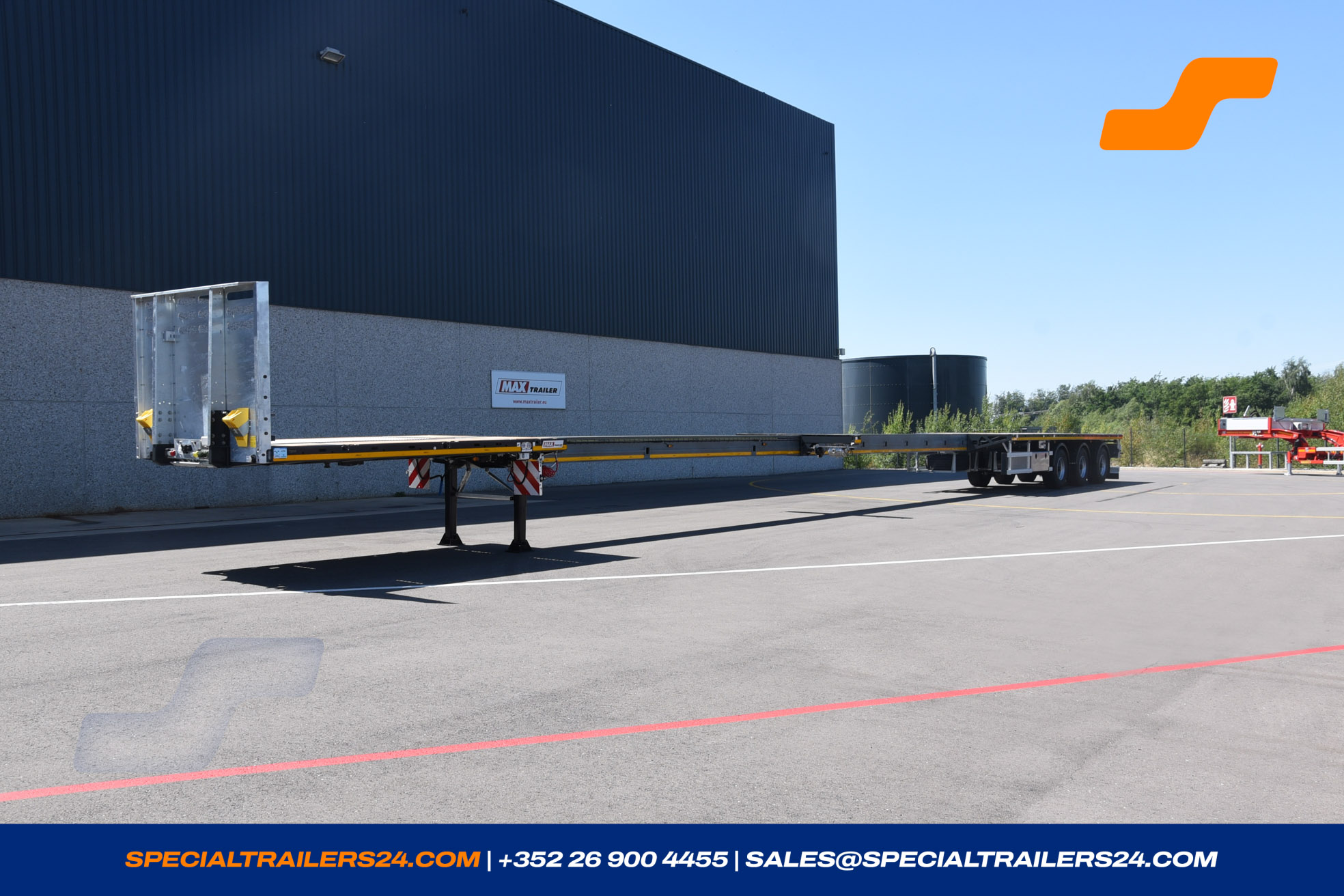 Flatbed trailer MAX Trailer MAX210 Vehicle for sale