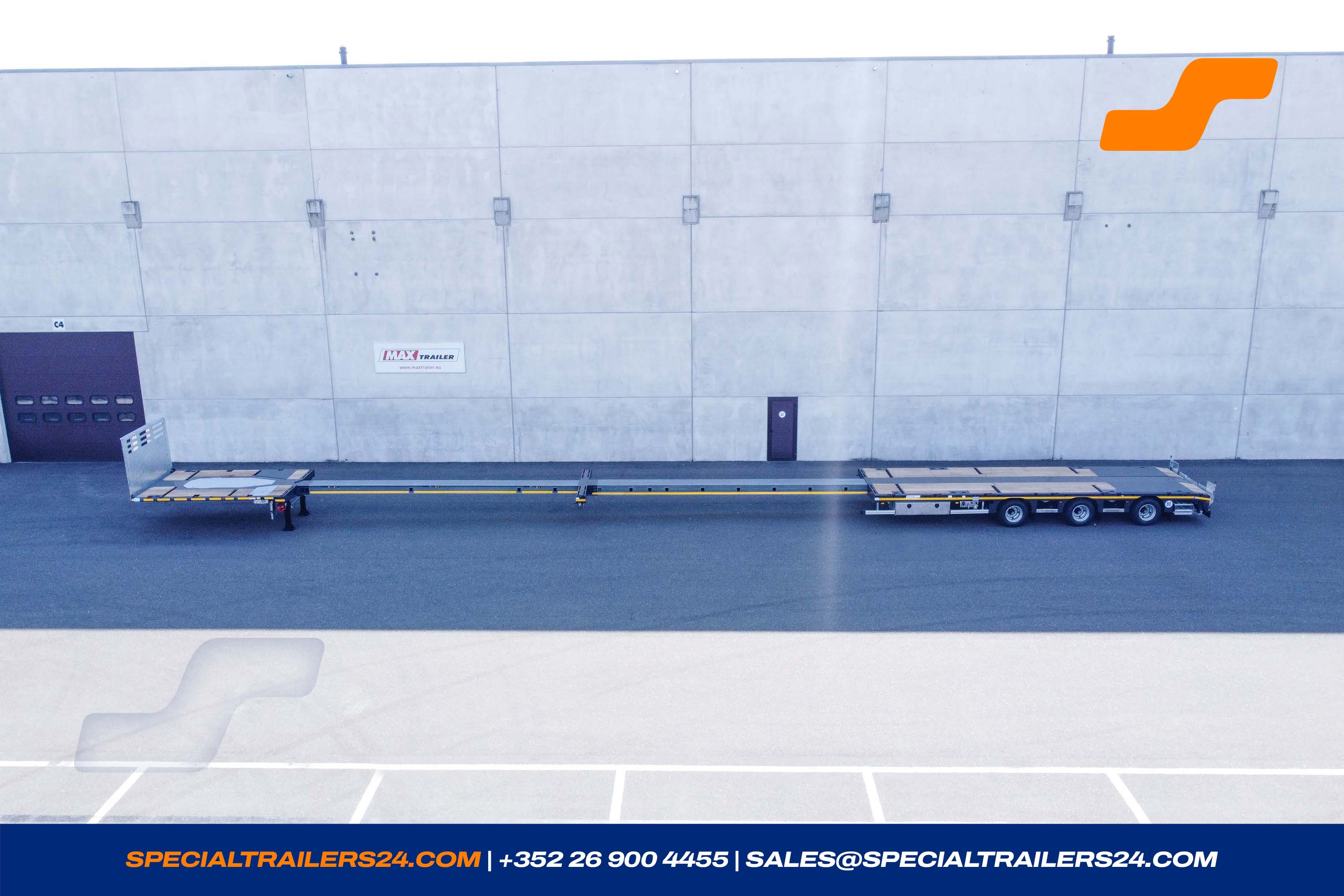 Flatbed trailer MAX Trailer MAX210 Vehicle for sale