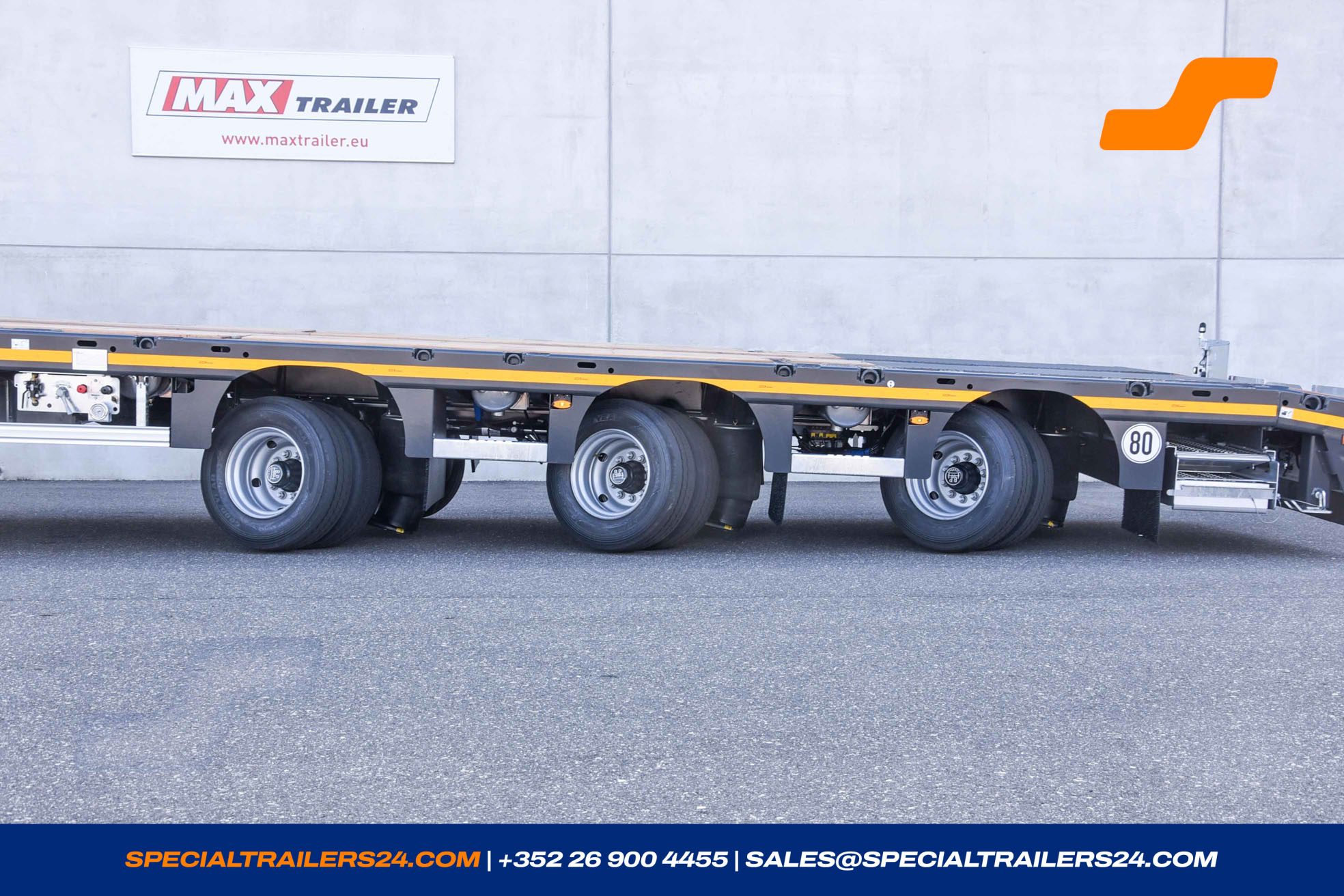 Flatbed trailer MAX Trailer MAX210 Vehicle for sale