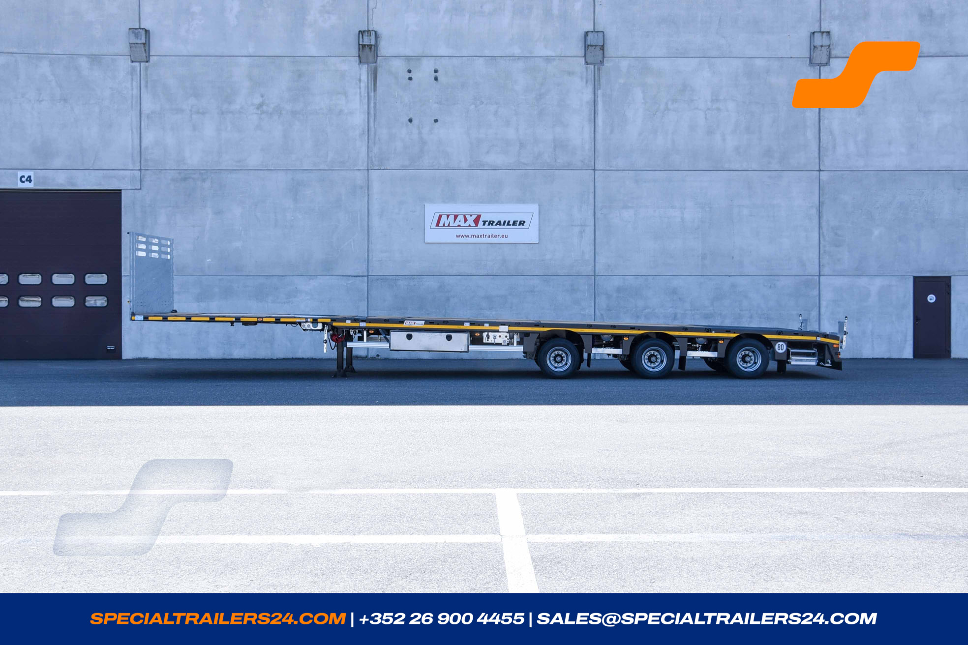 Flatbed trailer MAX Trailer MAX210 Vehicle for sale