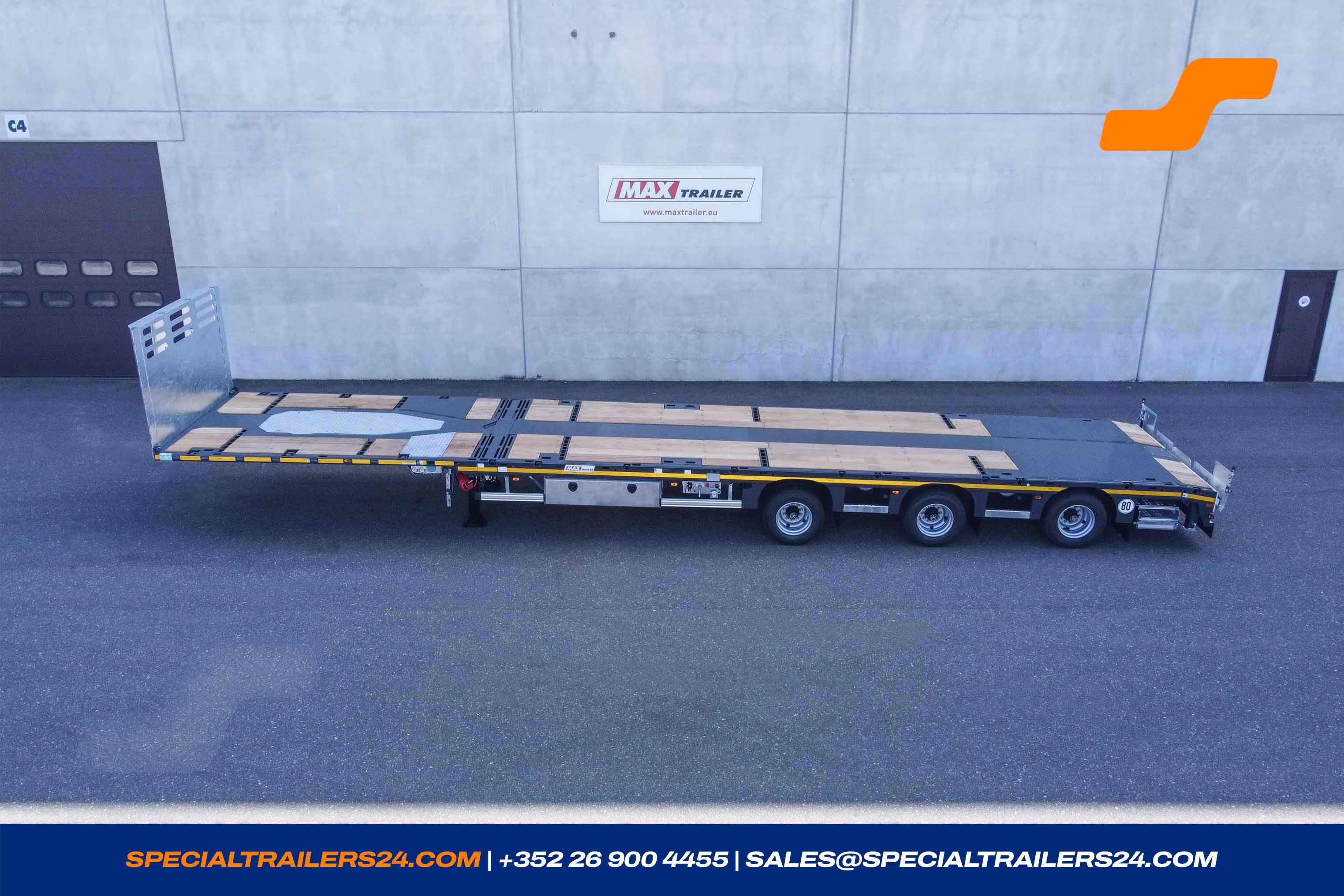 Flatbed trailer MAX Trailer MAX210 Vehicle for sale