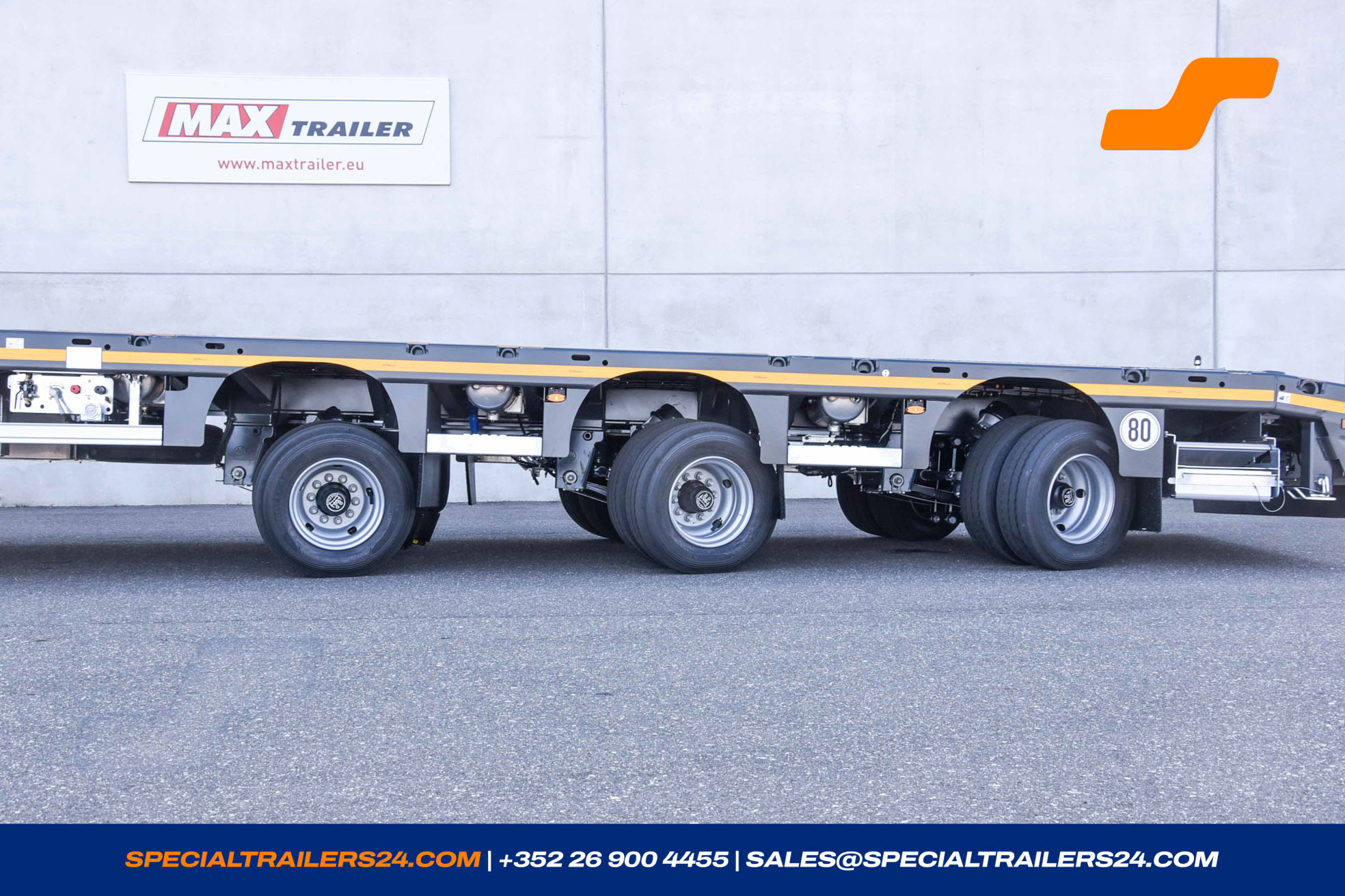 Flatbed trailer MAX Trailer MAX210 Vehicle for sale
