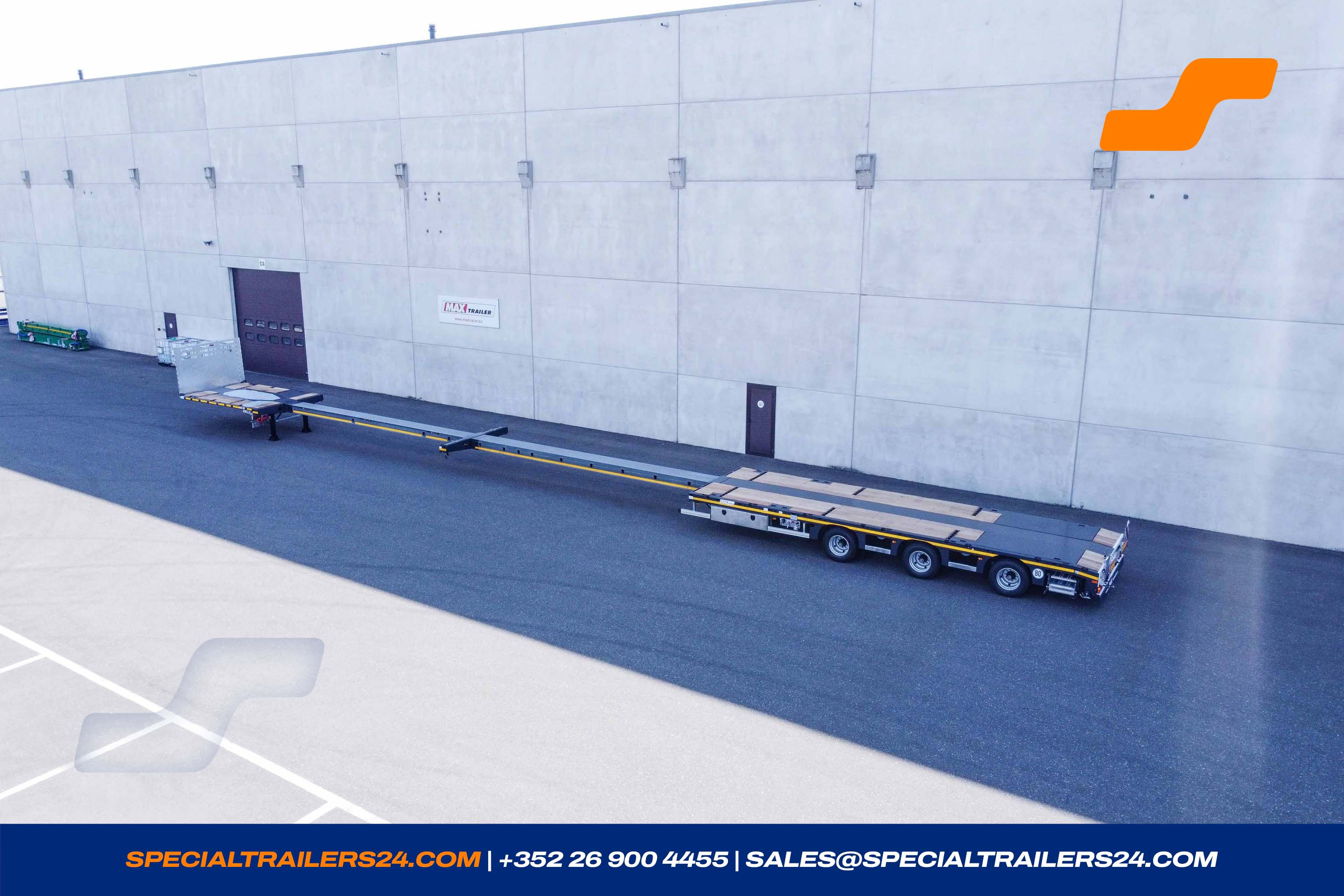 Flatbed trailer MAX Trailer MAX210 Vehicle for sale