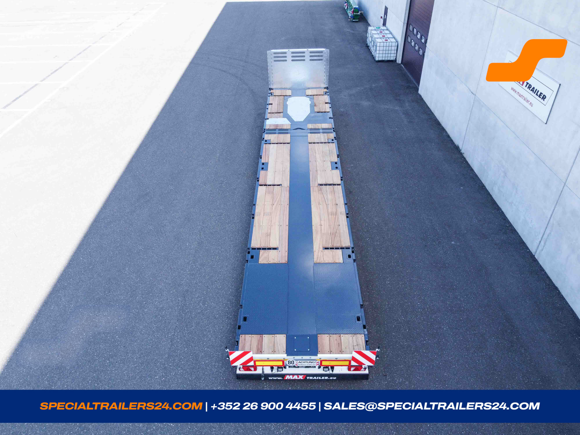 Flatbed trailer MAX Trailer MAX210 Vehicle for sale