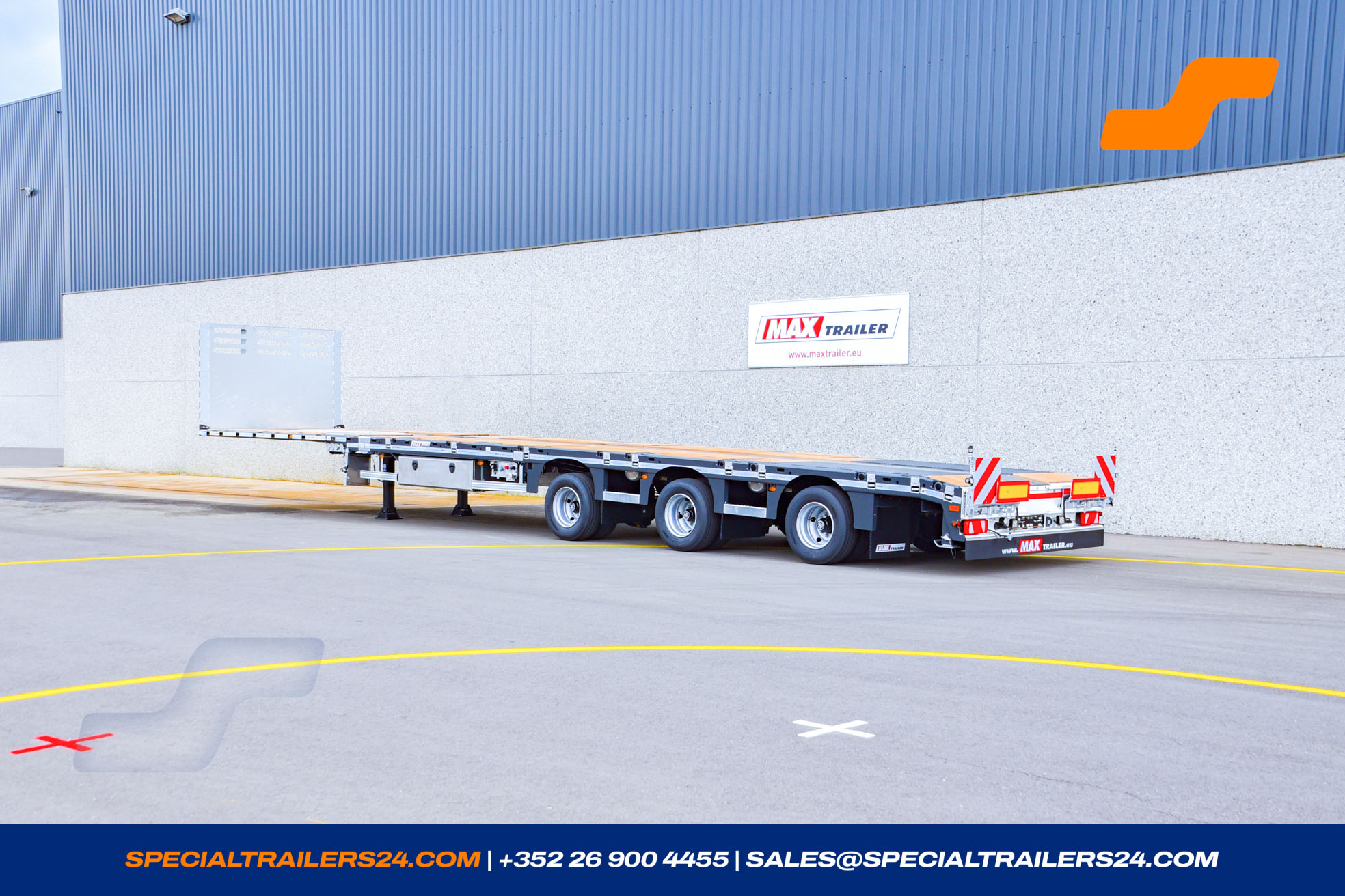Flatbed trailer MAX Trailer MAX210 Vehicle for sale