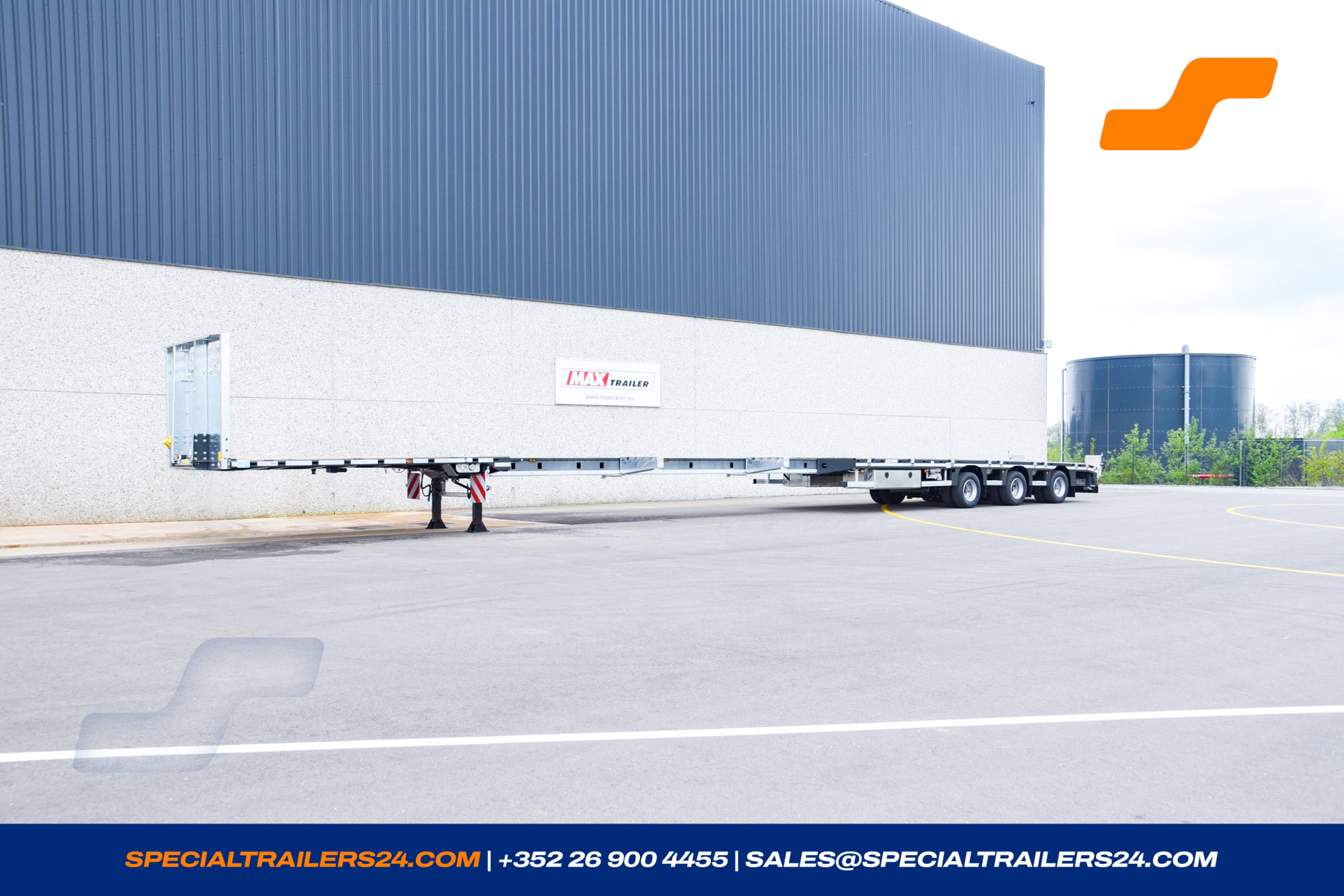 Flatbed trailer MAX Trailer MAX210 Vehicle for sale