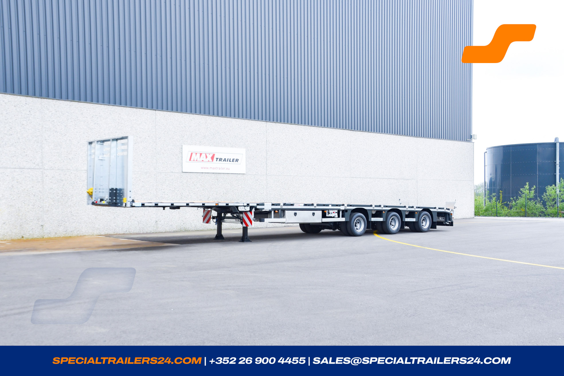 Flatbed trailer MAX Trailer MAX210 Vehicle for sale