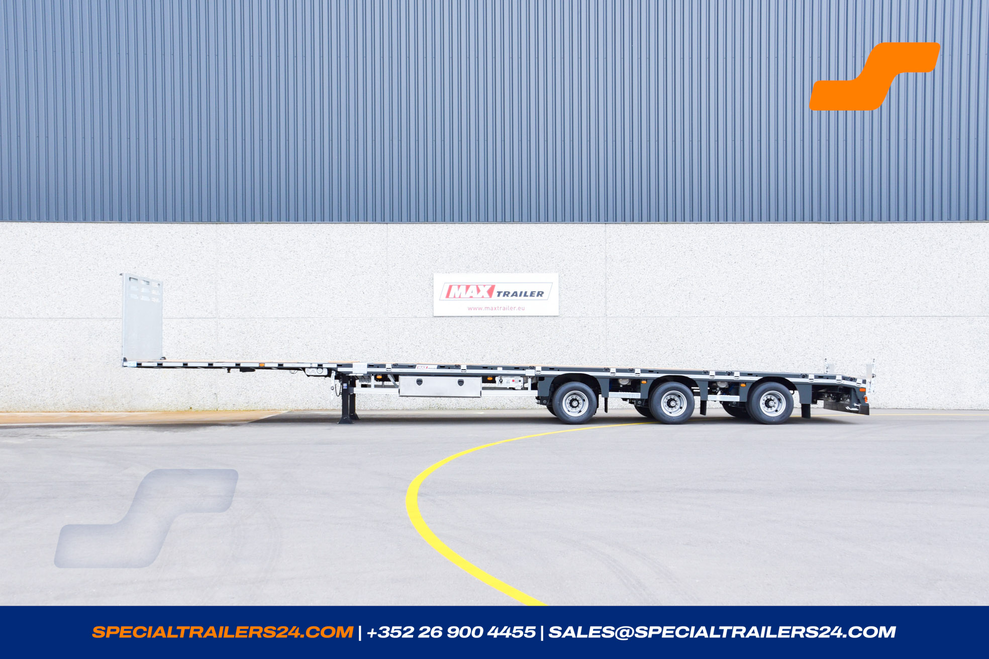 Flatbed trailer MAX Trailer MAX210 Vehicle for sale