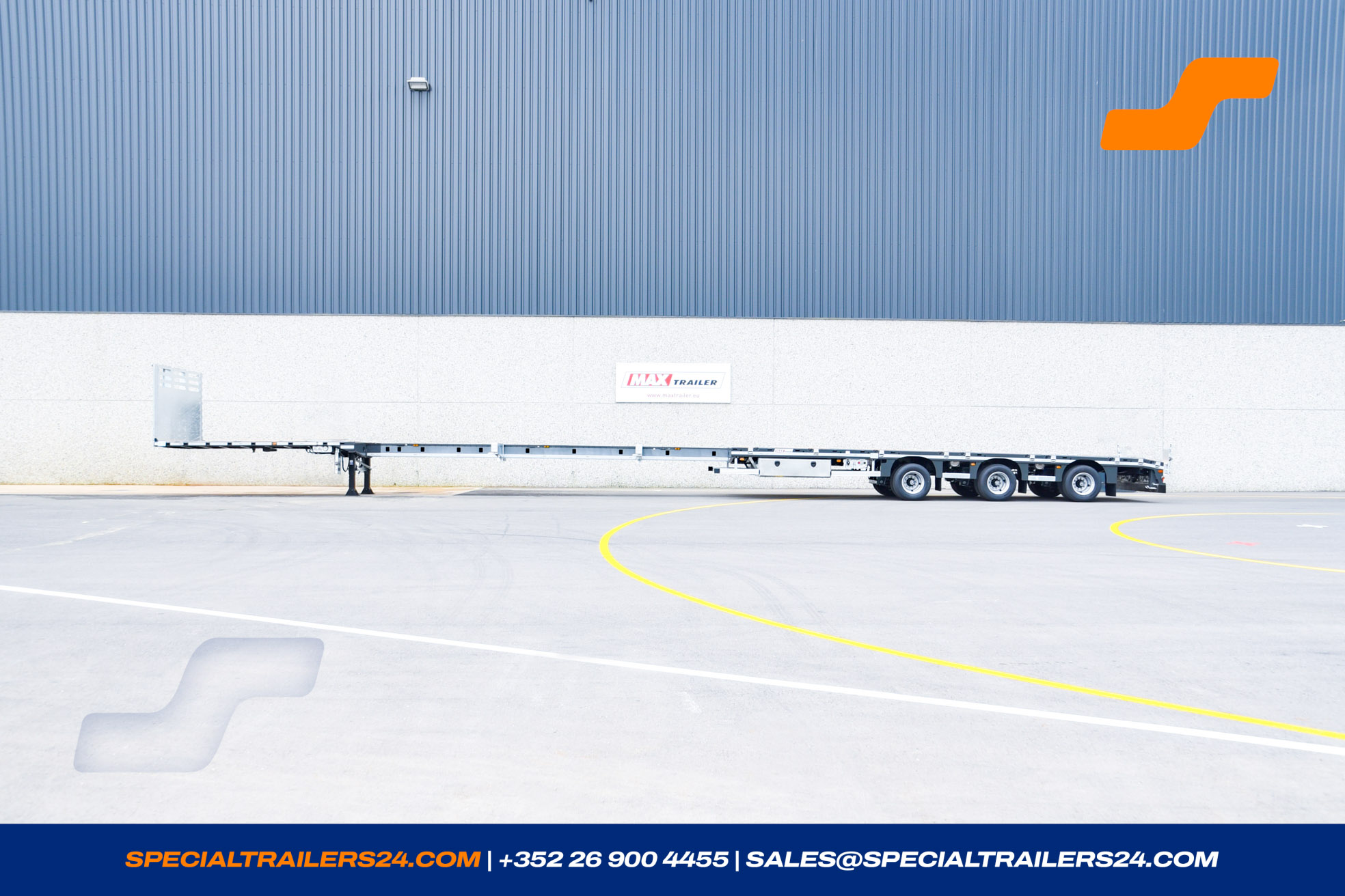 Flatbed trailer MAX Trailer MAX210 Vehicle for sale