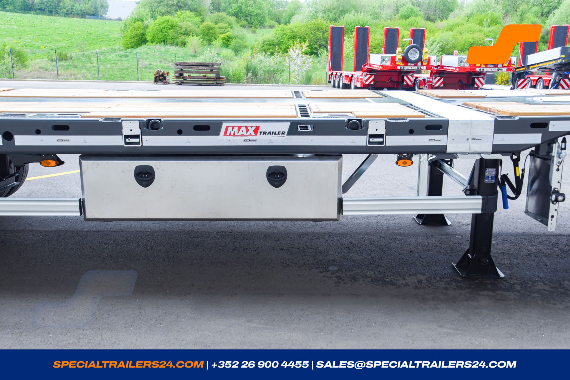 Flatbed trailer MAX Trailer MAX210 Vehicle for sale