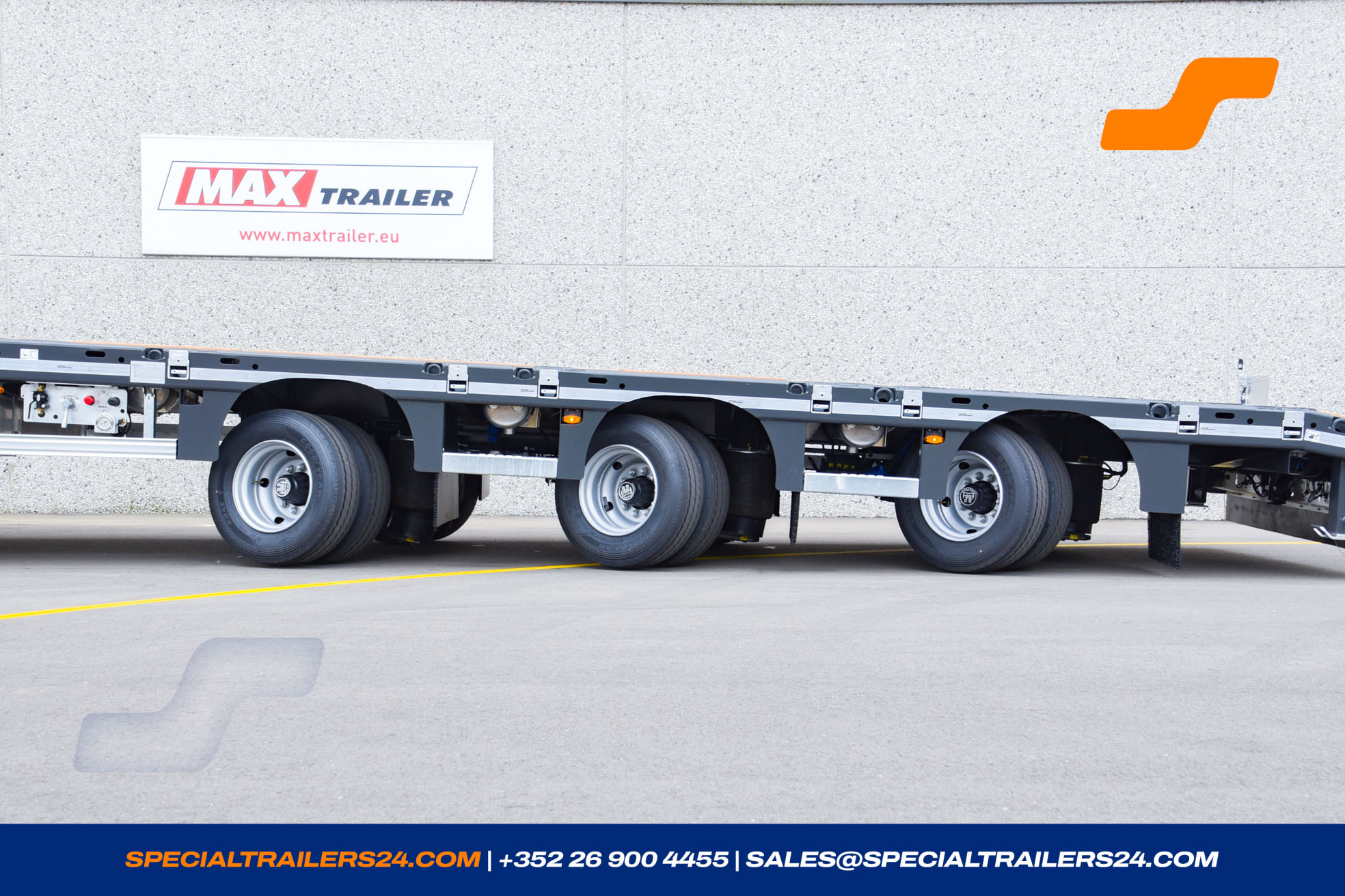 Flatbed trailer MAX Trailer MAX210 Vehicle for sale