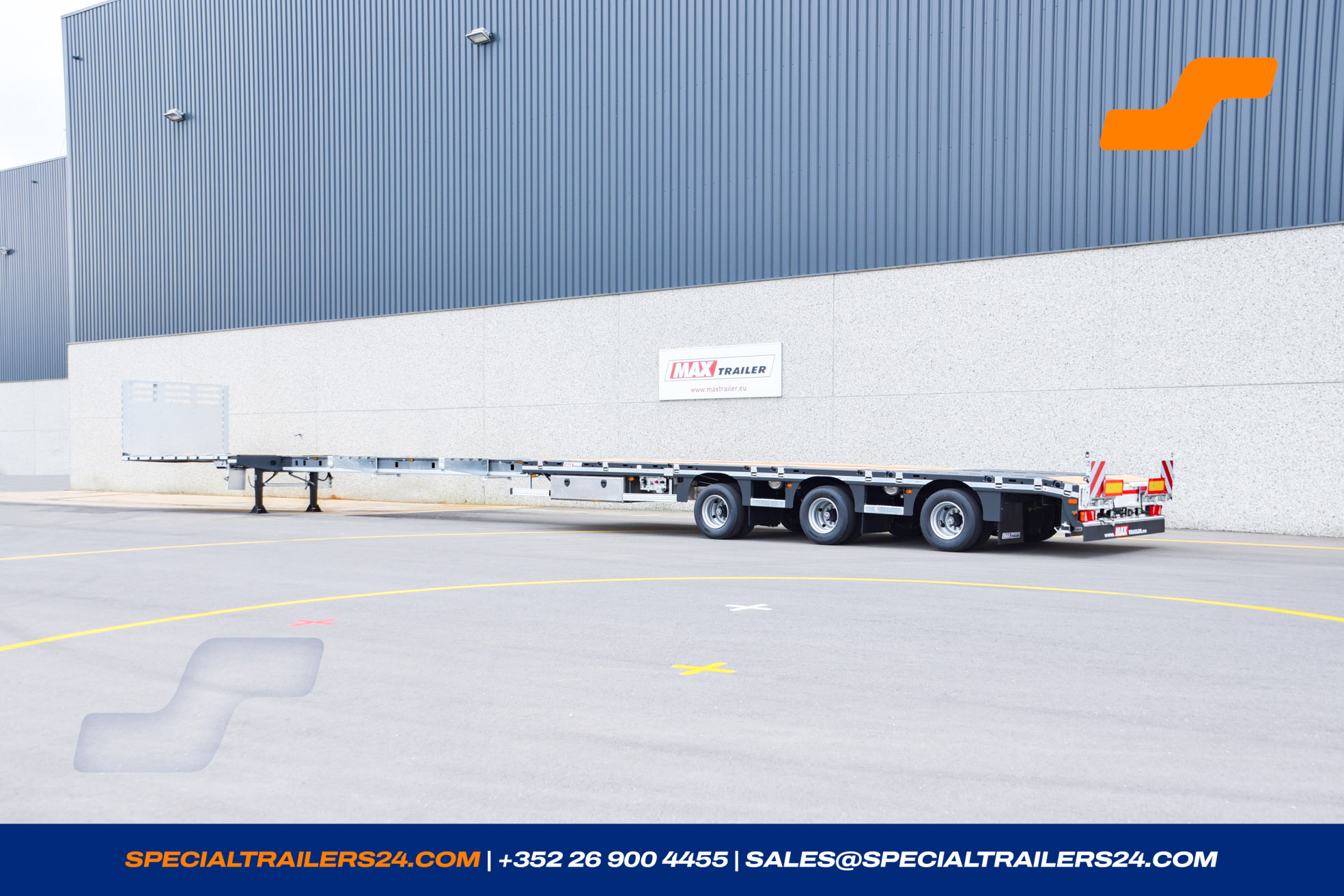 Flatbed trailer MAX Trailer MAX210 Vehicle for sale