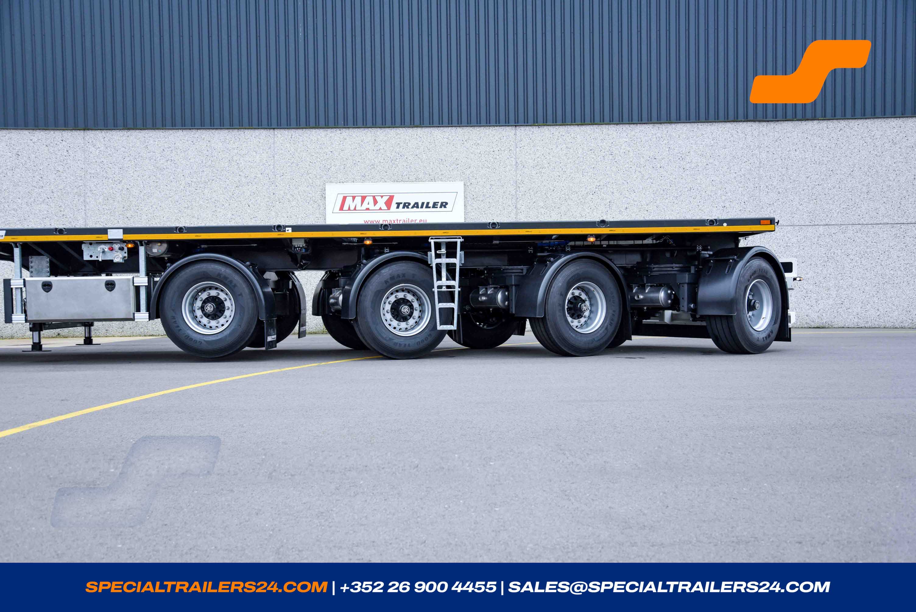 Flatbed trailer MAX Trailer MAX410 Vehicle for sale
