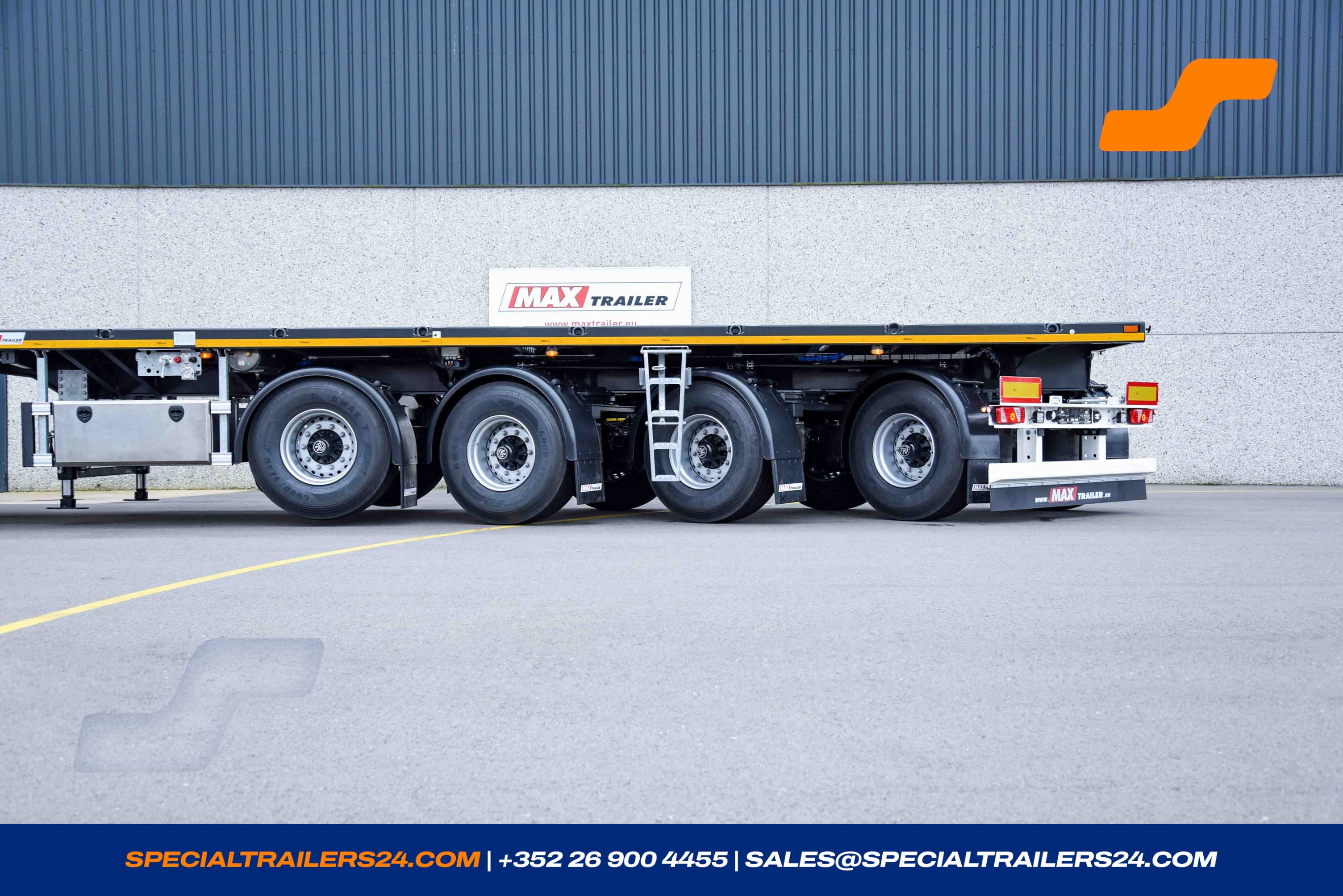 Flatbed trailer MAX Trailer MAX410 Vehicle for sale