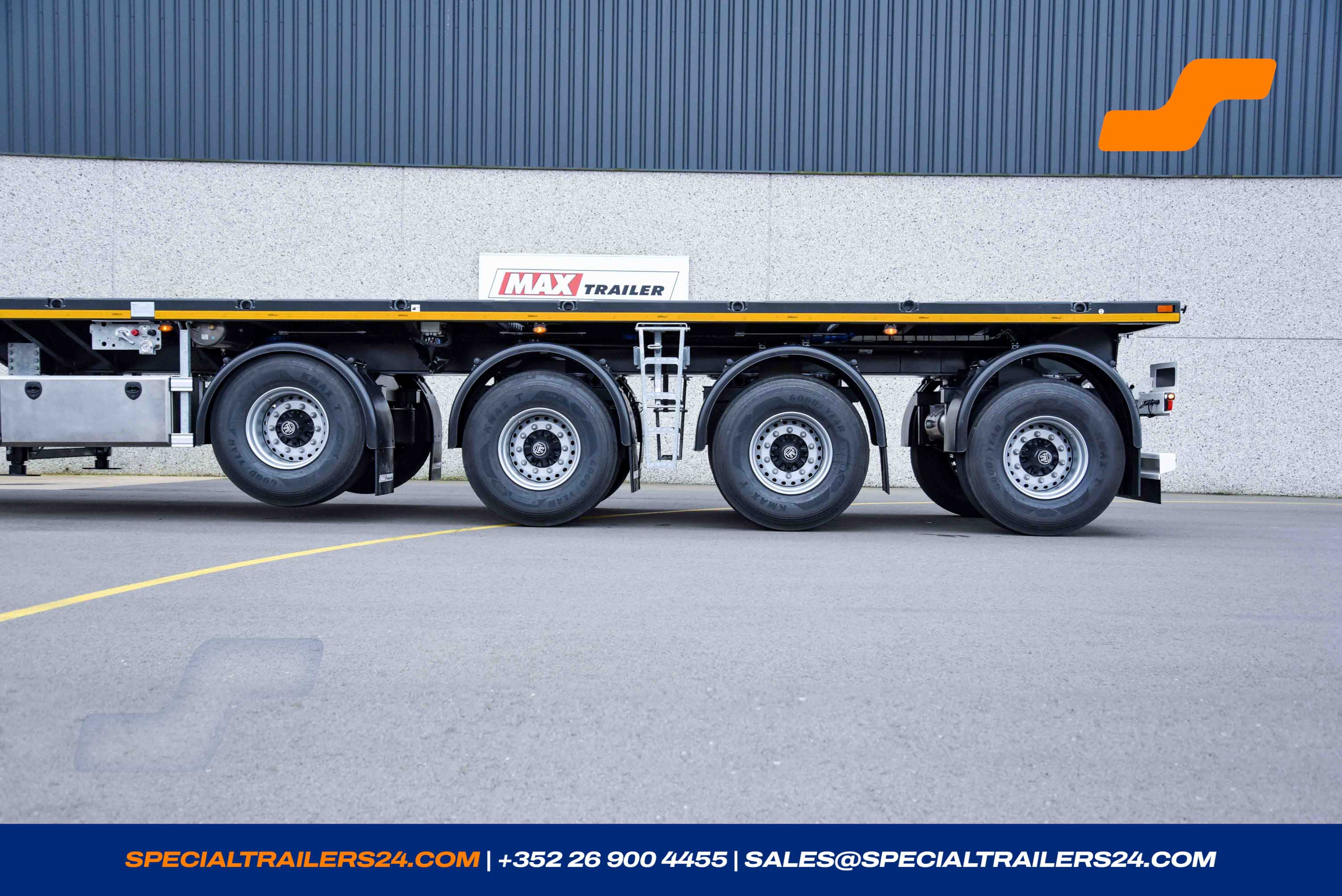 Flatbed trailer MAX Trailer MAX410 Vehicle for sale