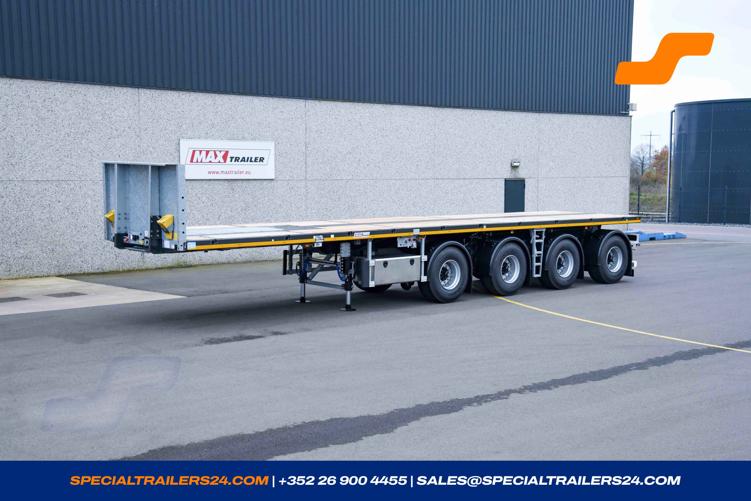 Flatbed trailer MAX Trailer MAX410 Vehicle for sale