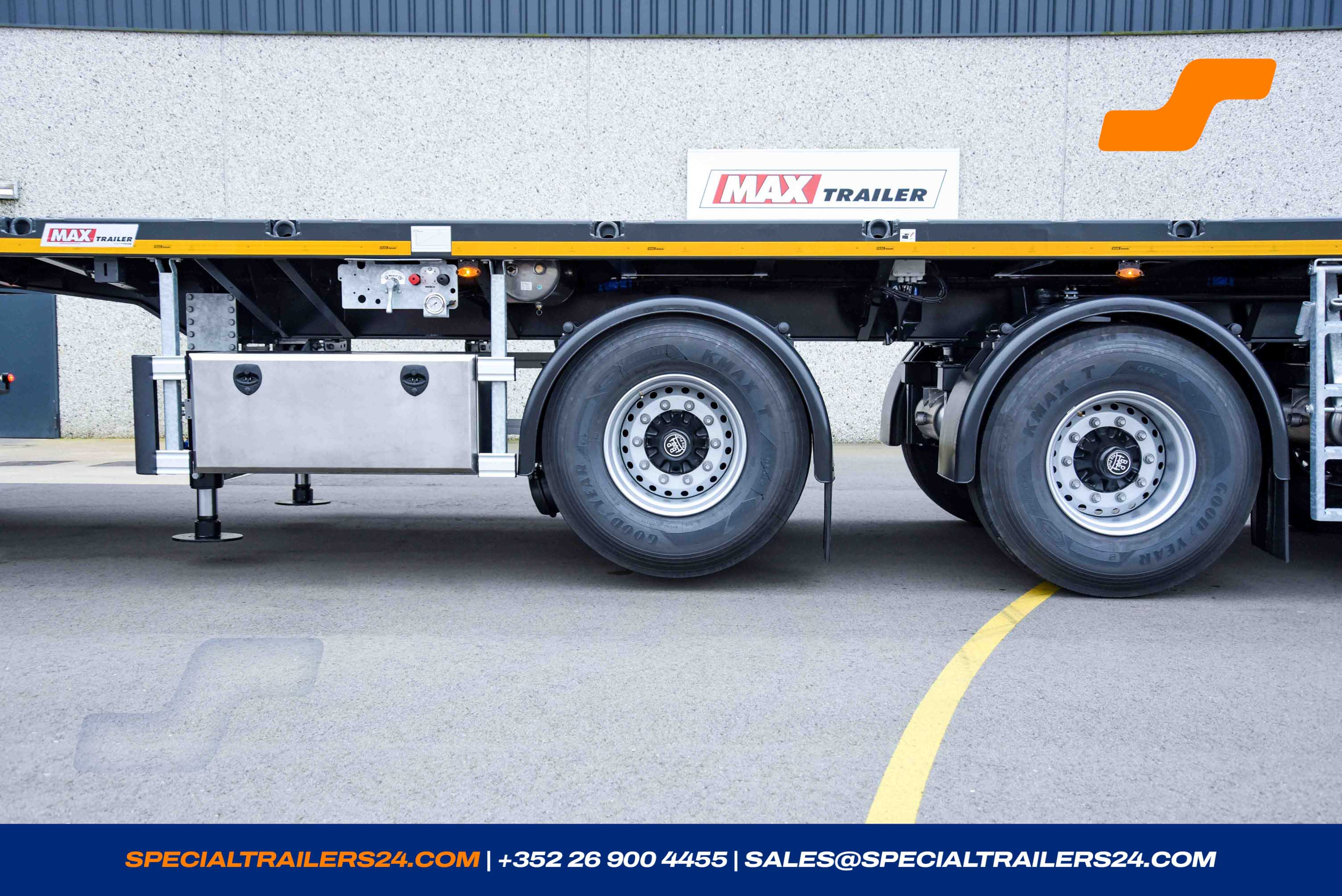 Flatbed trailer MAX Trailer MAX410 Vehicle for sale