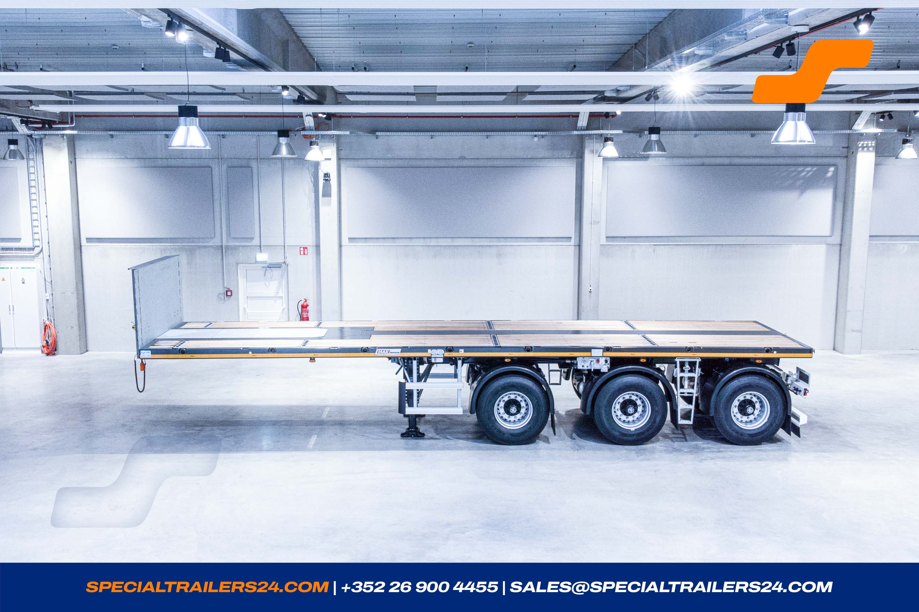 Flatbed trailer MAX Trailer MAX410 Vehicle for sale (image count prefix 3/25)