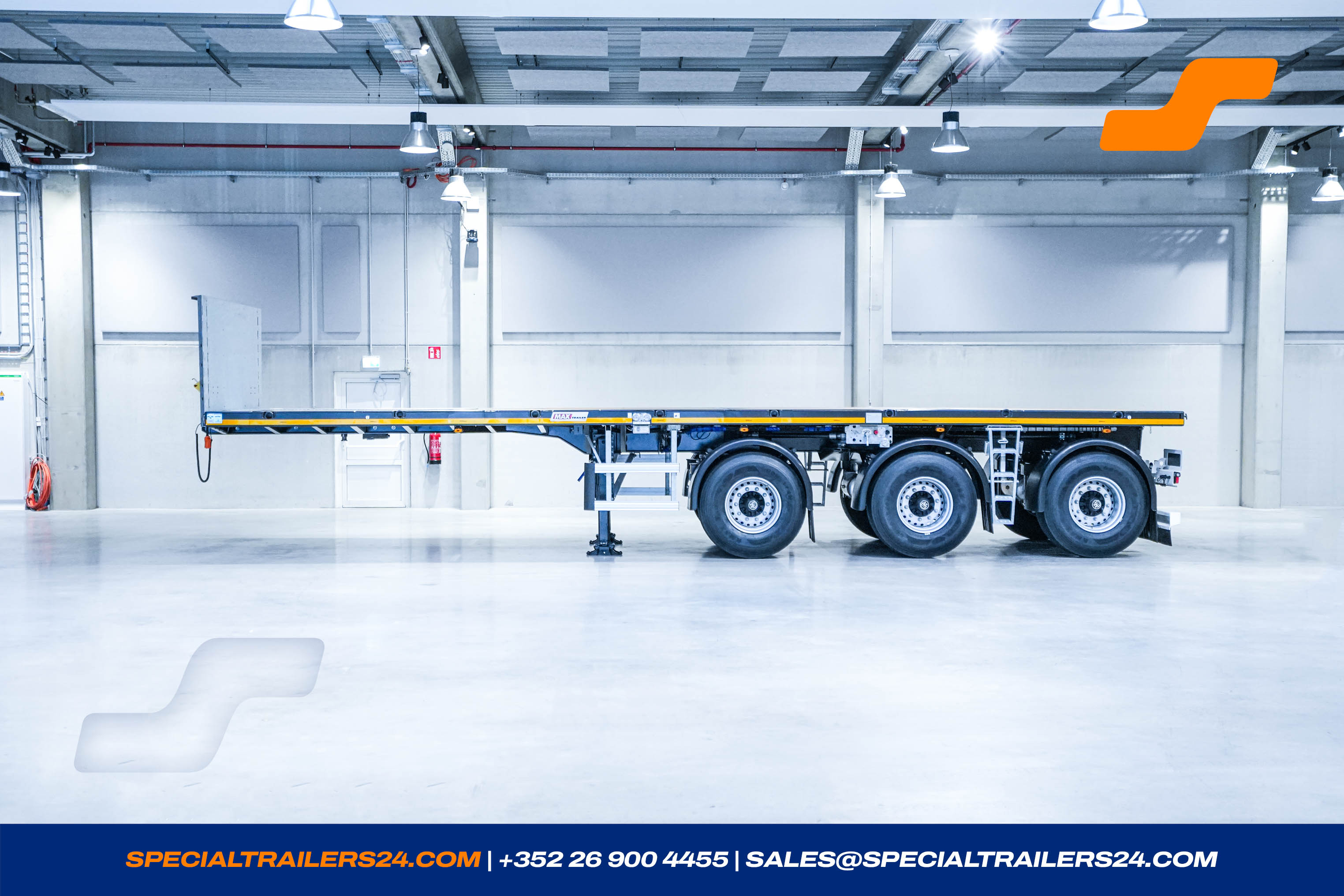 Flatbed trailer MAX Trailer MAX410 Vehicle for sale (image count prefix 2/25)