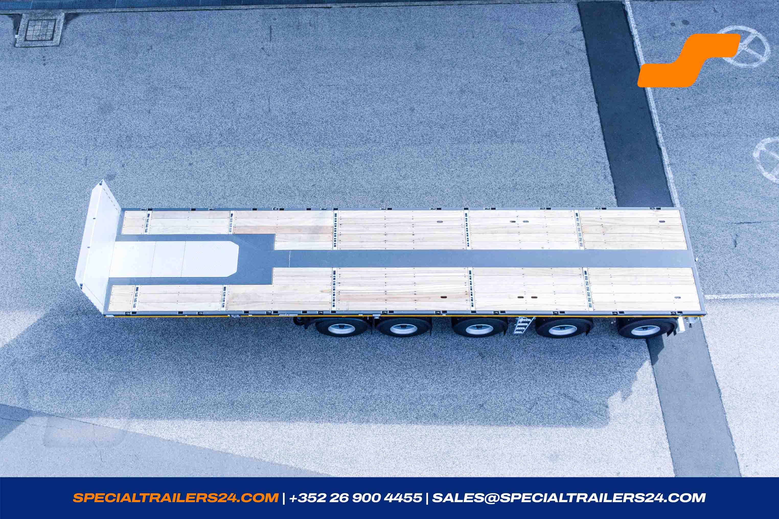 Flatbed trailer MAX Trailer MAX410 Vehicle for sale