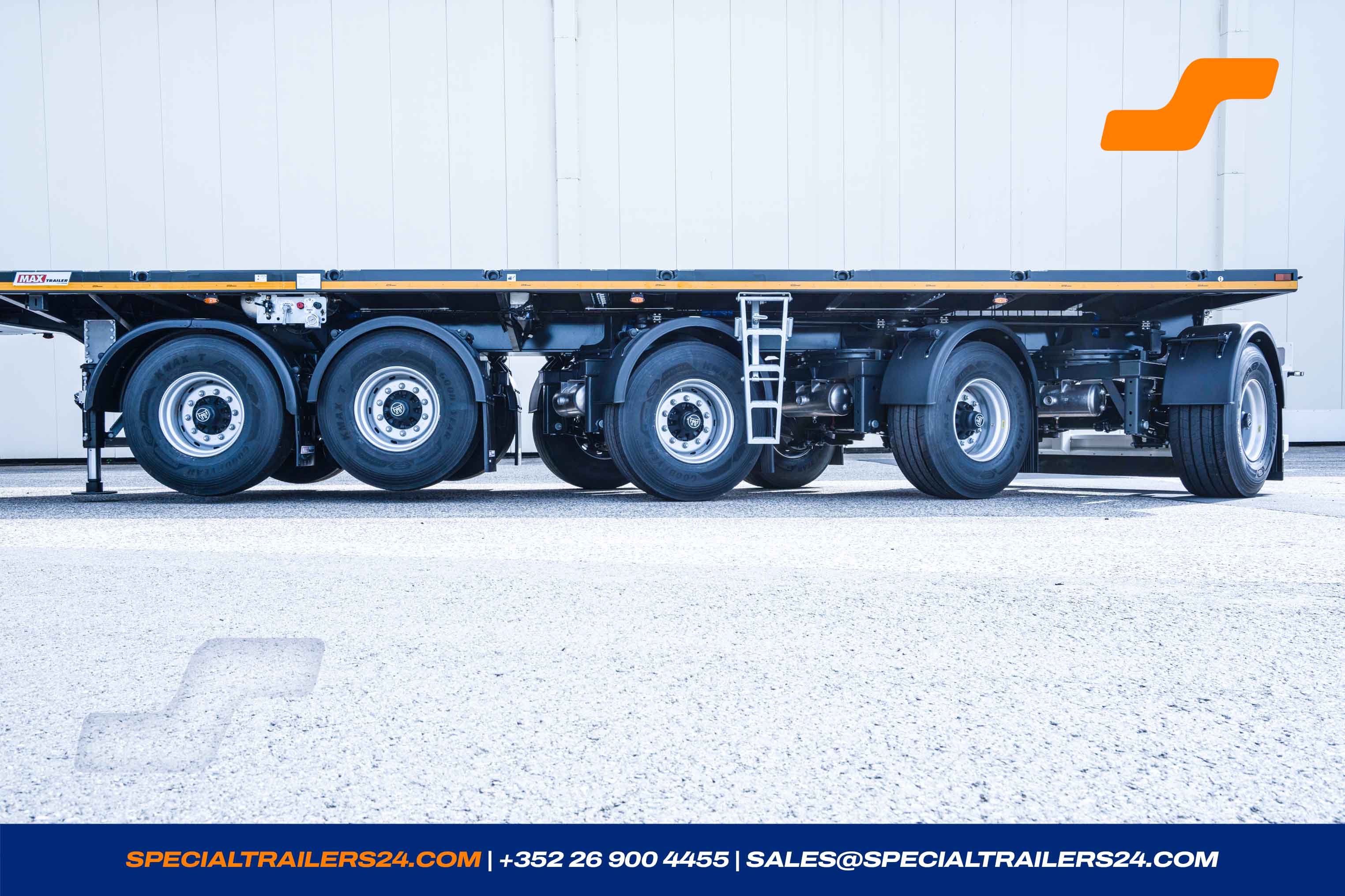 Flatbed trailer MAX Trailer MAX410 Vehicle for sale
