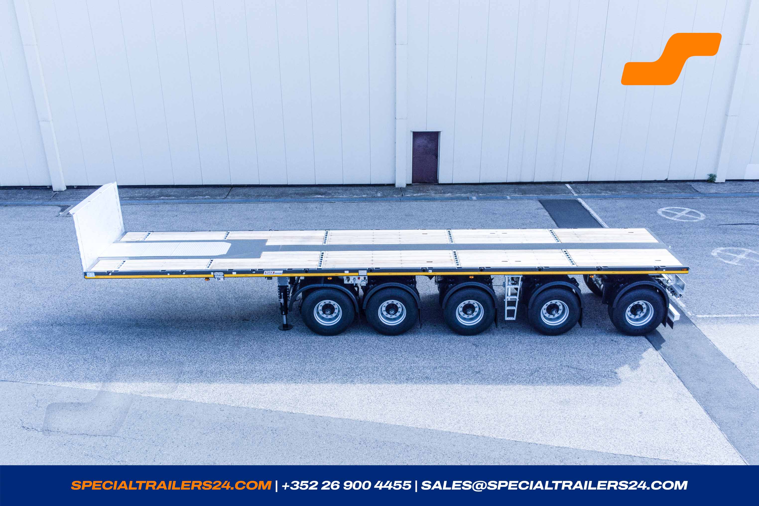 Flatbed trailer MAX Trailer MAX410 Vehicle for sale