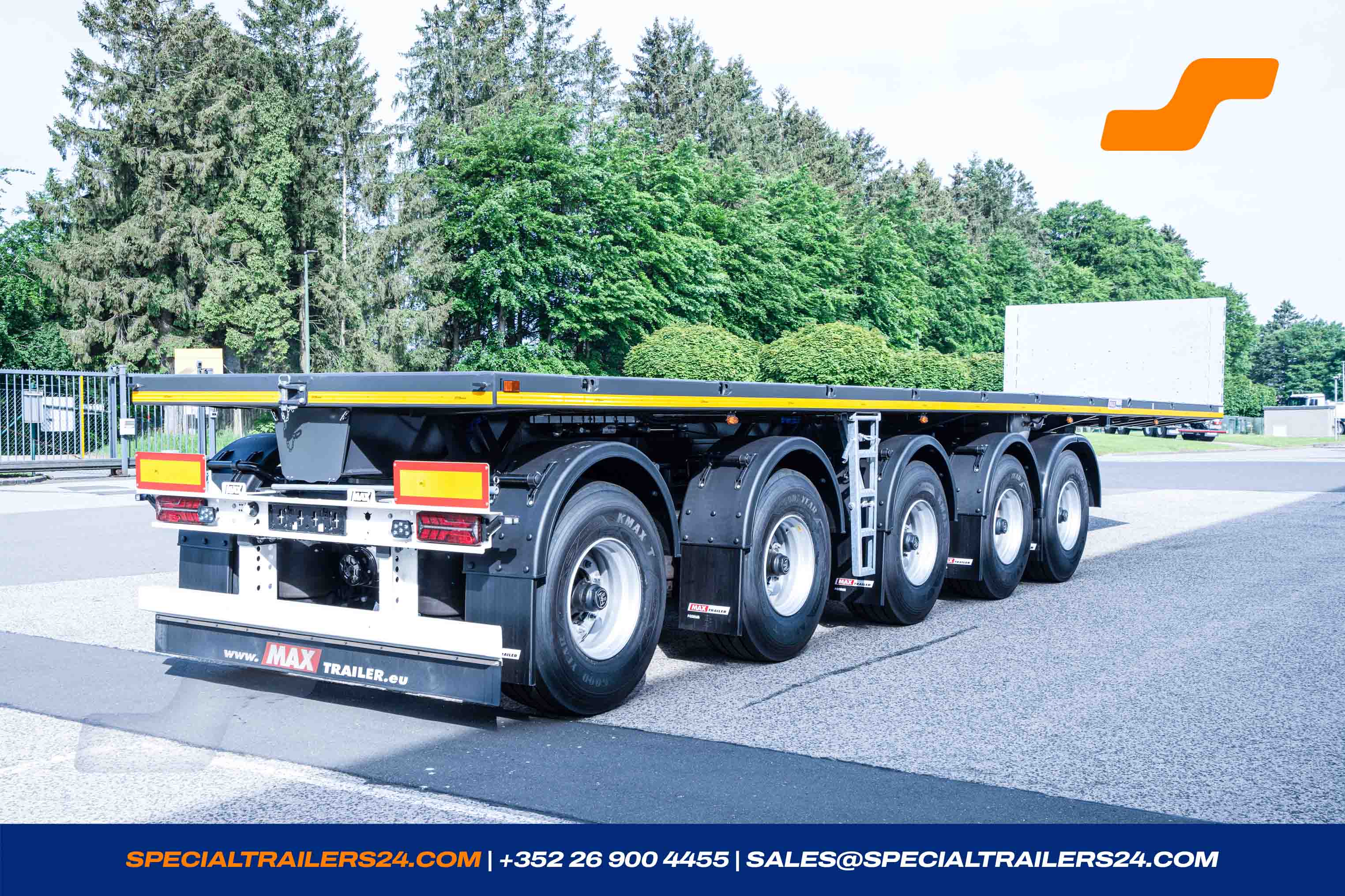 Flatbed trailer MAX Trailer MAX410 Vehicle for sale