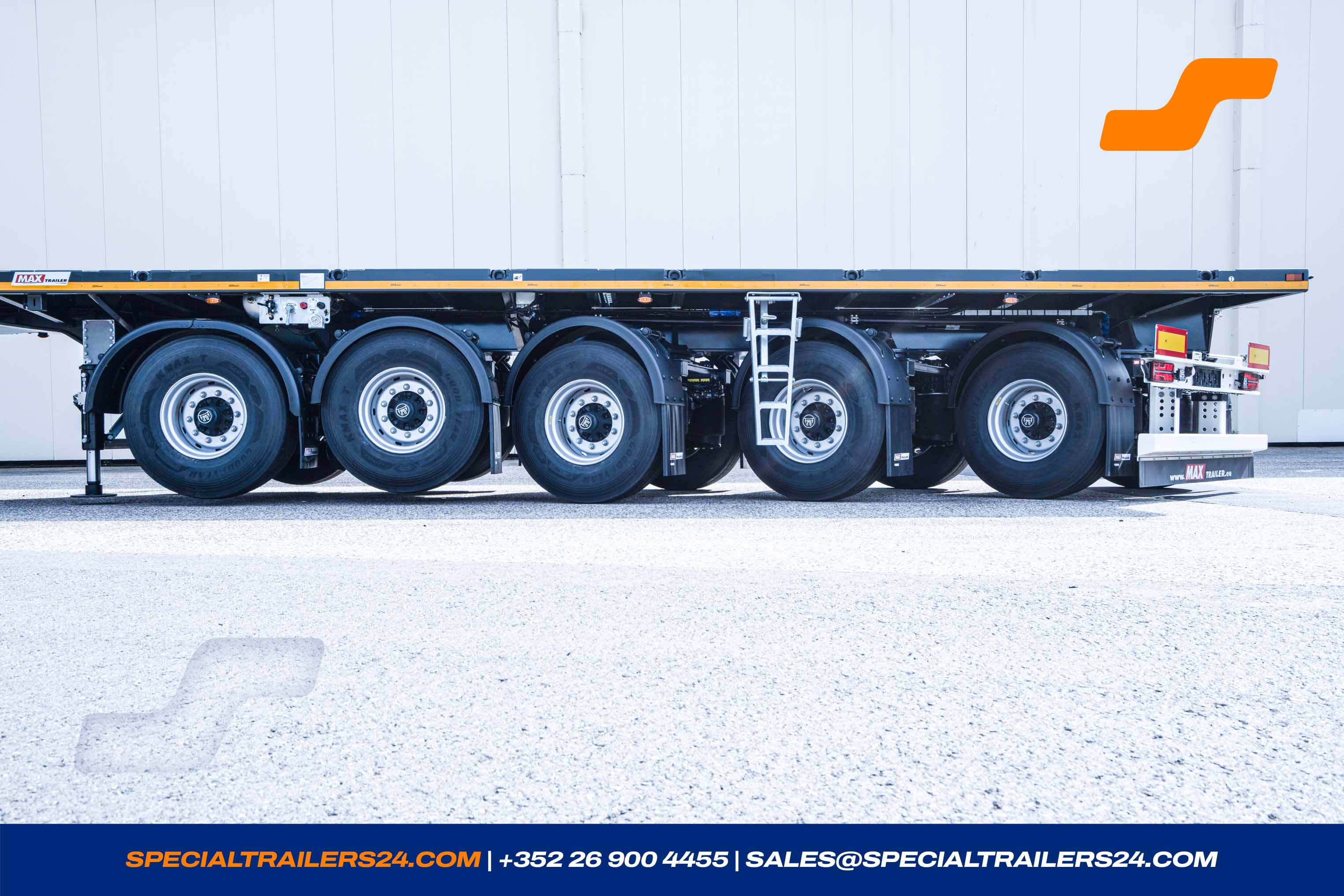Flatbed trailer MAX Trailer MAX410 Vehicle for sale