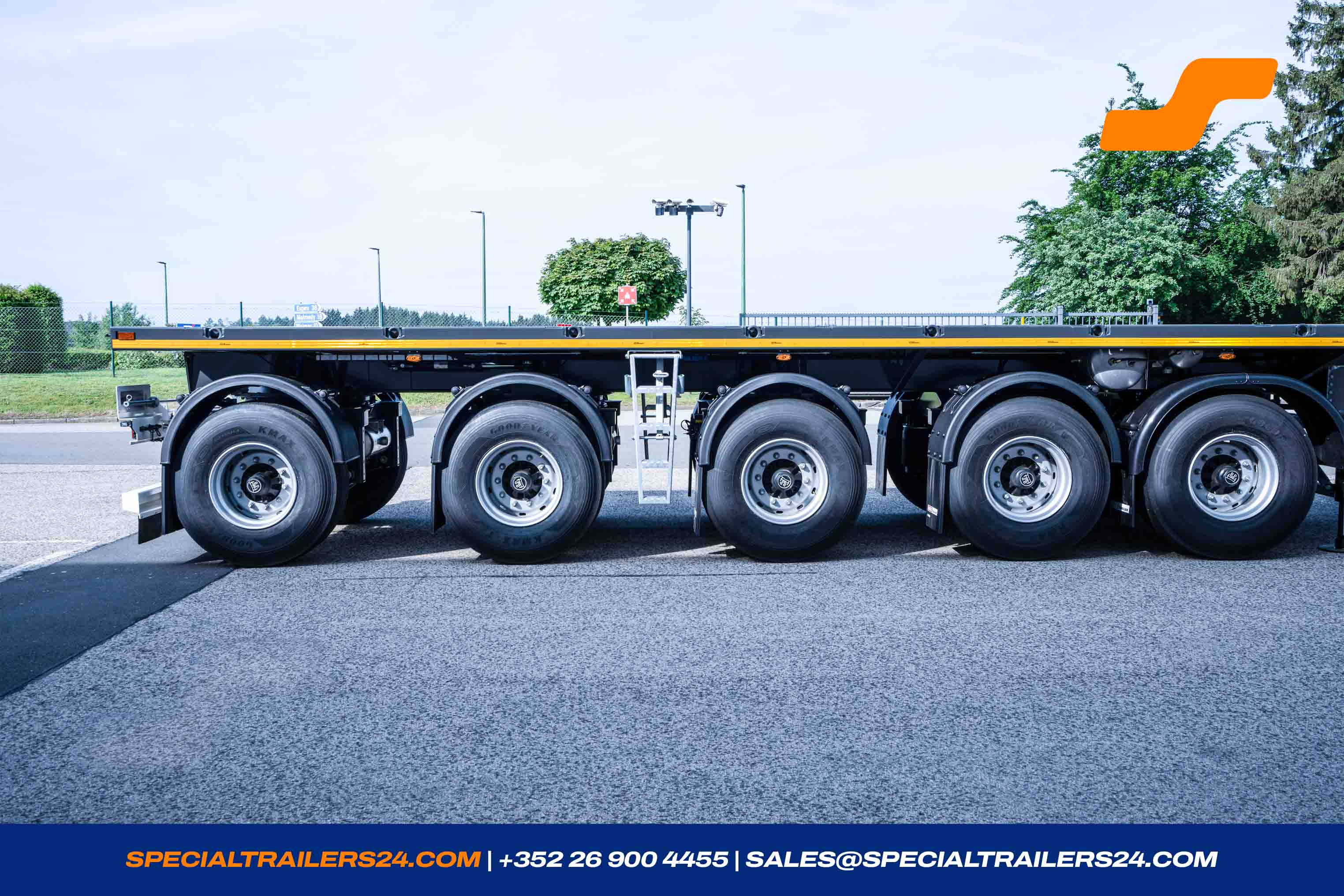 Flatbed trailer MAX Trailer MAX410 Vehicle for sale