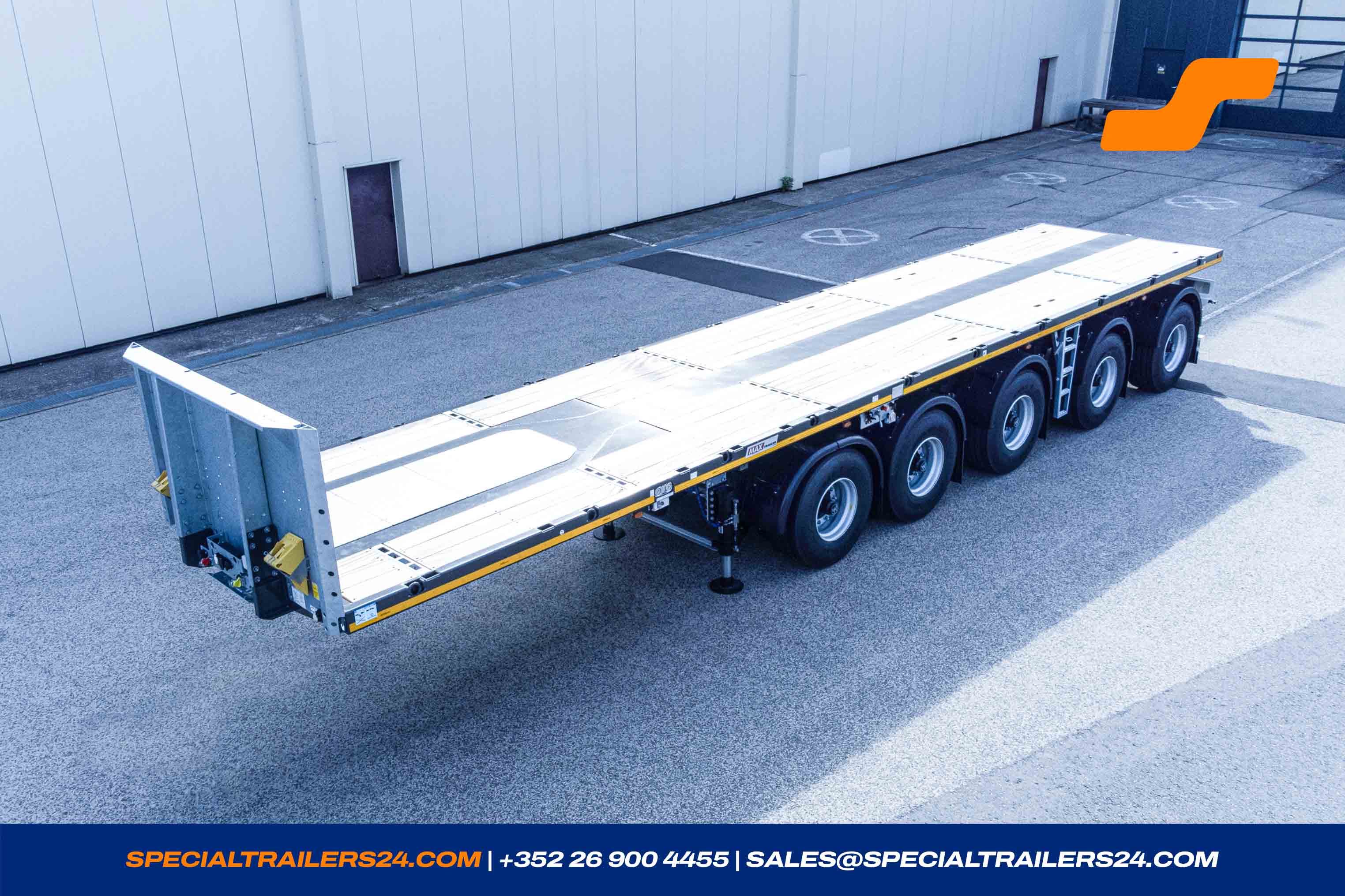 Flatbed trailer MAX Trailer MAX410 Vehicle for sale