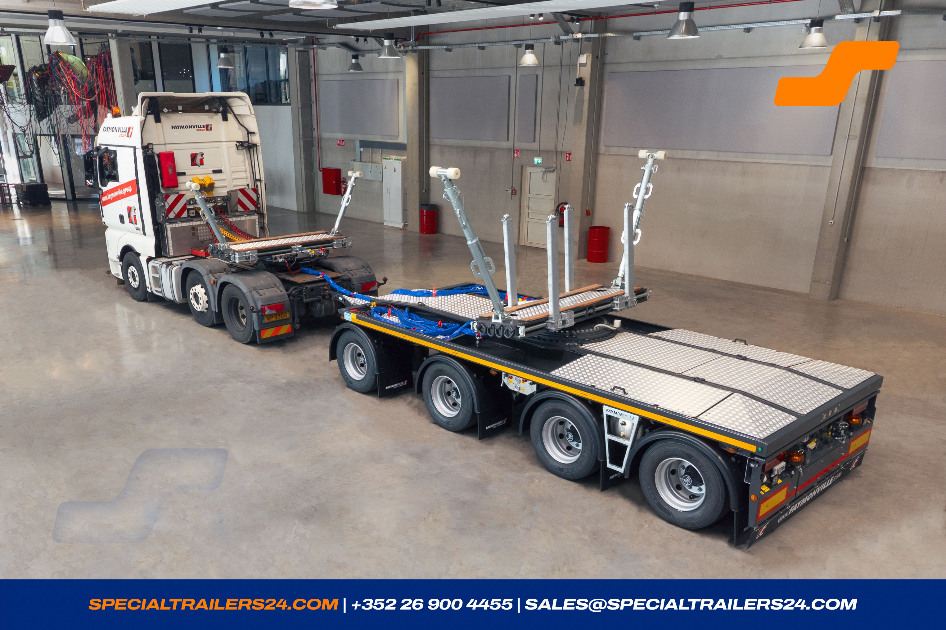 Self-steering trailer Faymonville FlexMAX Vehicle for sale